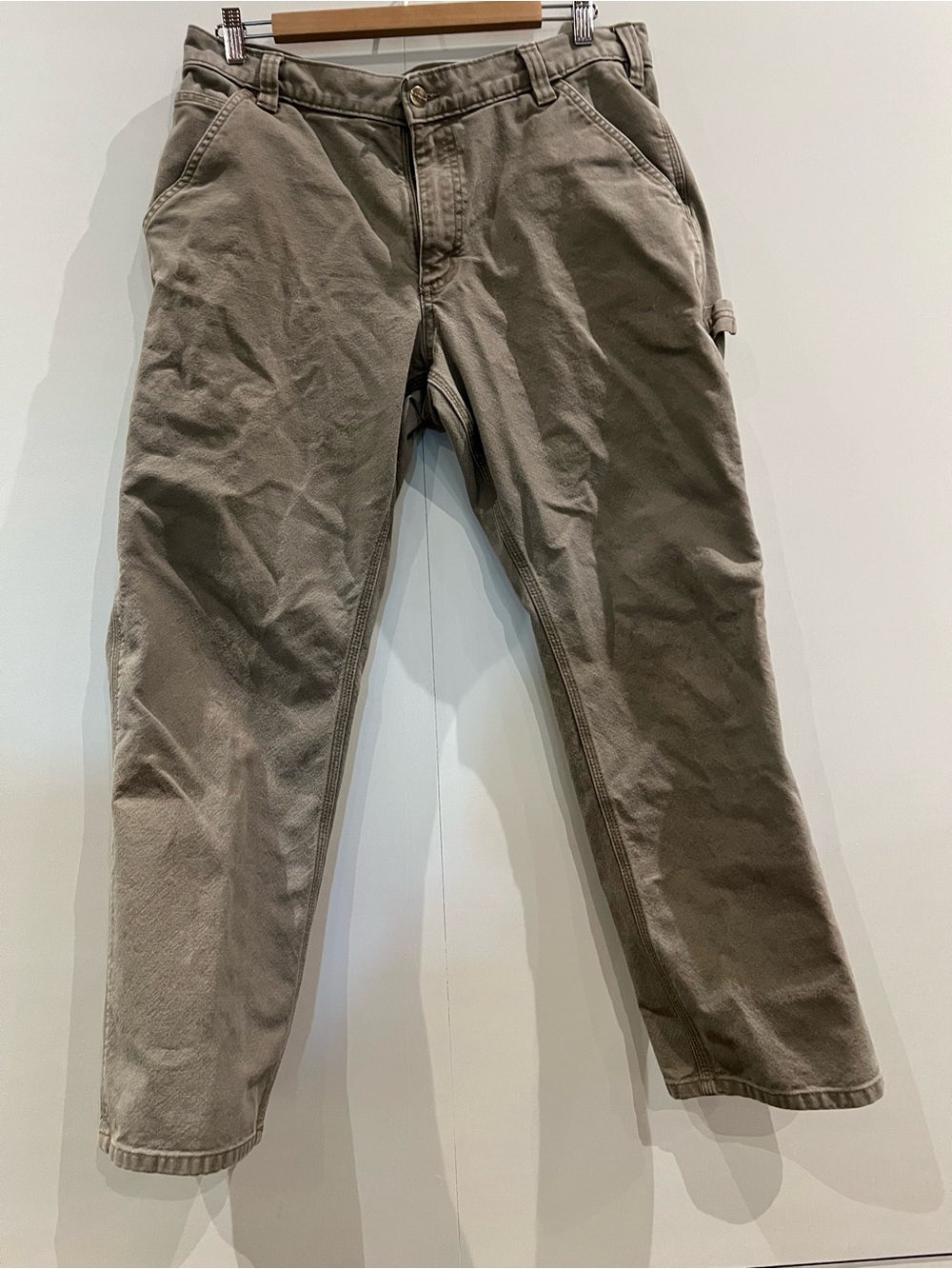 Carhartt Beige/Tan Duck Utility Work Pant Relaxed Fit